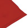 vidaXL Garden Chairs 4 pcs with Red Cushions Solid Teak Wood
