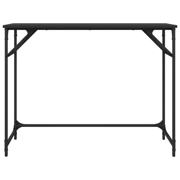 vidaXL Desk Black 100x45x76 cm Engineered Wood and Powder-coated Steel