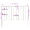 vidaXL Fence Panel with Posts Powder-coated Steel 1.81x0.75 m White