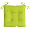 vidaXL Chair Cushions 4 pcs Bright Green 40x40x7 cm Oxford Fabric