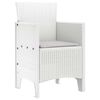 vidaXL Garden Chair 2 pcs White 53 x 49 x 85 cm PP