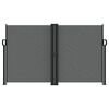 vidaXL Retractable Side Awning Anthracite 140x1200 cm