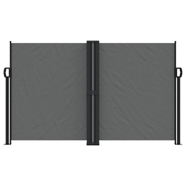 vidaXL Retractable Side Awning Anthracite 140x1200 cm