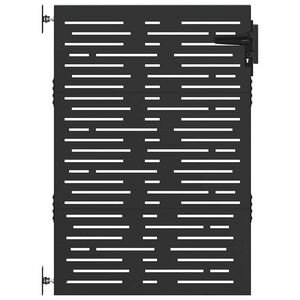 vidaXL Garden Gate 85x150 cm Corten Steel Square Design