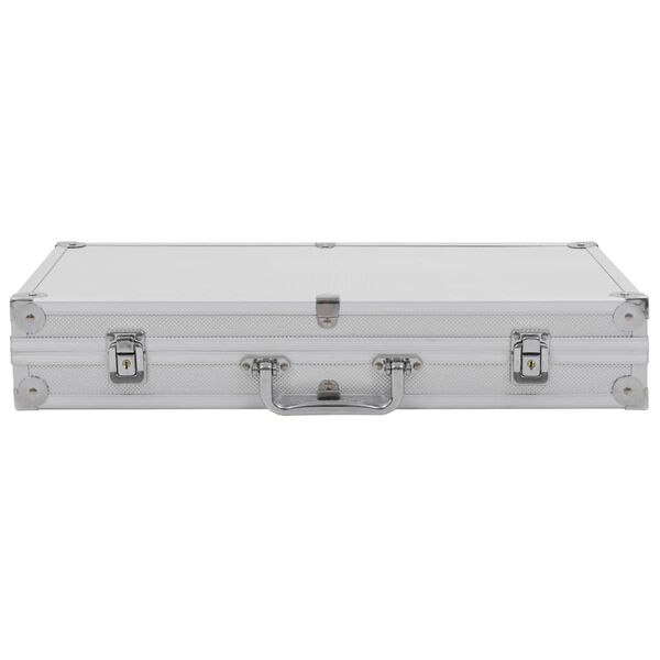 vidaXL Gun Case Aluminium ABS Silver