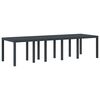 vidaXL Garden Dining Set 11 pcs Brown and Anthracite Rattan