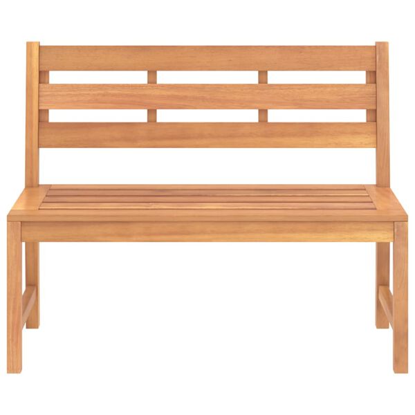 vidaXL Garden Bench 114 cm Solid Teak Wood