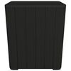 vidaXL Garden Table with Removable Lid Black Polypropylene
