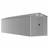 vidaXL Garden Shed | Light Grey | Galvanised Steel | Large | Garden Shed