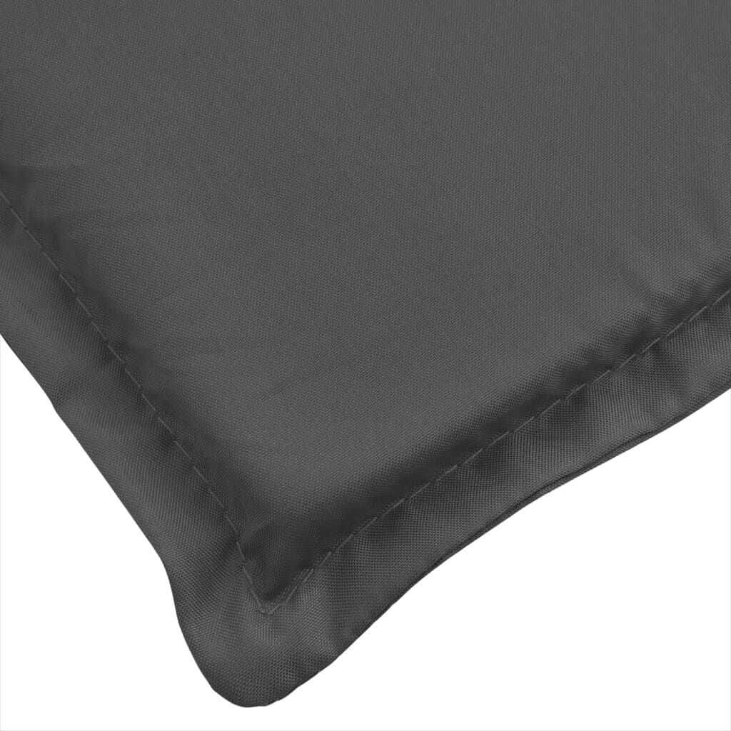 vidaXL Garden Bench Cushion Melange Anthracite 200x50x7 cm Fabric