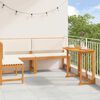vidaXL Garden Bench Set 3 pcs Brown Solid Acacia Wood