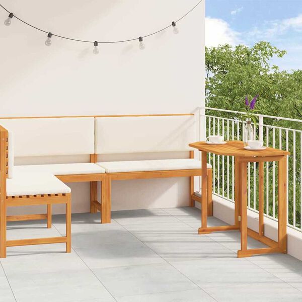 vidaXL Garden Bench Set 3 pcs Brown Solid Acacia Wood