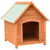 vidaXL Dog House Solid Pine & Fir Wood 72x85x82 cm