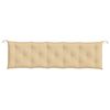 vidaXL Garden Bench Cushion Melange Beige 180x50x7 cm Fabric