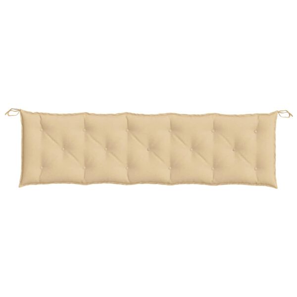 vidaXL Garden Bench Cushion Melange Beige 180x50x7 cm Fabric