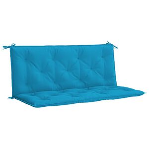 vidaXL Garden Bench Cushion Light Blue 120x(50+50)x7cm Oxford Fabric
