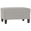 vidaXL Footstool Light Grey 70x55x41 cm Microfibre Fabric