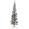 vidaXL Slim Christmas Tree Black 180 cm