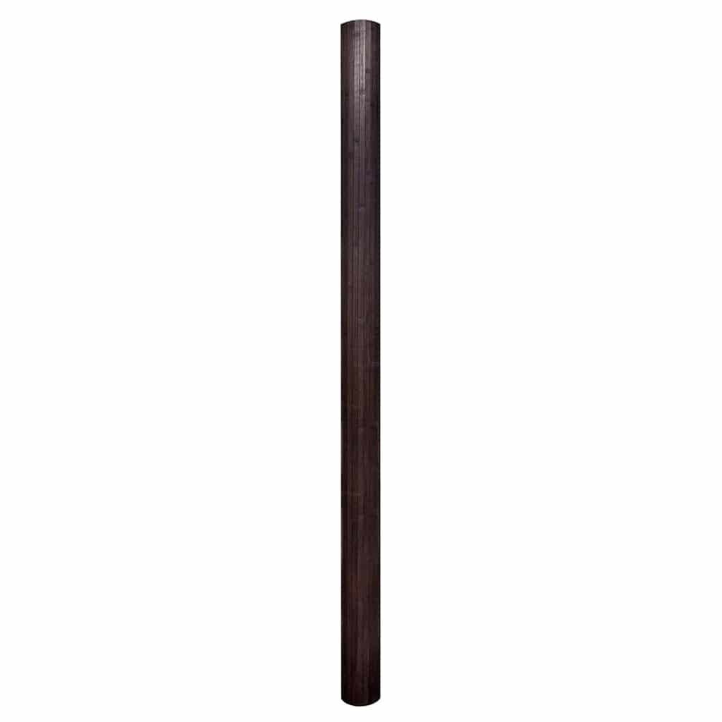 vidaXL Room Divider Bamboo Dark Brown 250x165 cm