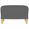 vidaXL Footstool Dark Grey 60x50x41 cm Fabric