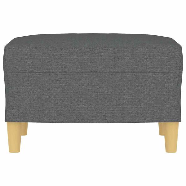 vidaXL Footstool Dark Grey 60x50x41 cm Fabric