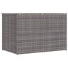 vidaXL Garden Storage Box Grey 150x100x100 cm Poly Rattan