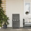 vidaXL Garden Storage Box Anthracite 50x49x56.5 cm Solid Wood Fir
