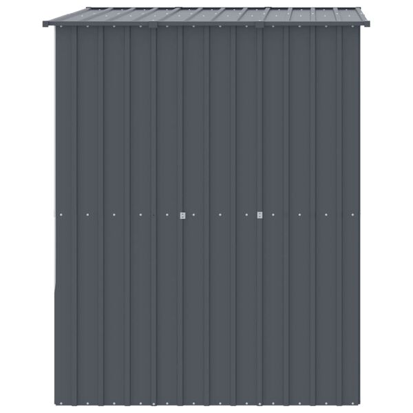 vidaXL Dog House with Roof Anthracite 165x153x181 cm Galvanised Steel