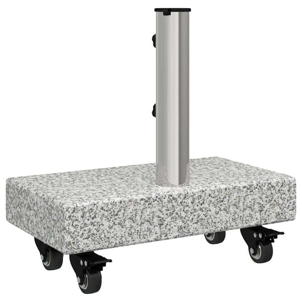 vidaXL Umbrella Base Light Grey 45x25x8.3 cm Granite