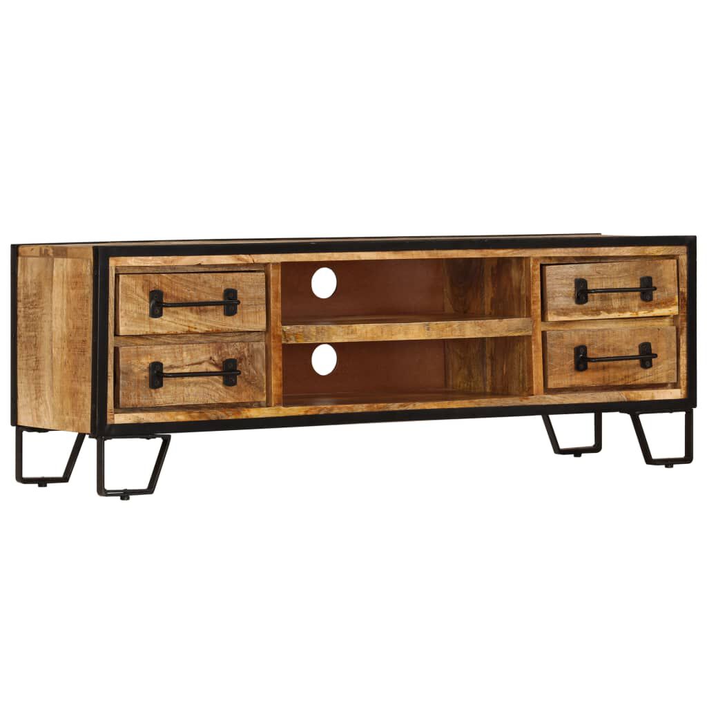 vidaXL TV Cabinet with Drawers 120x30x40 cm Solid Mango Wood