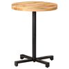vidaXL Bistro Table Round &Oslash;60x75 cm Rough Mango Wood