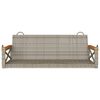 vidaXL Swing Bench Grey 109x62x40 cm Poly Rattan