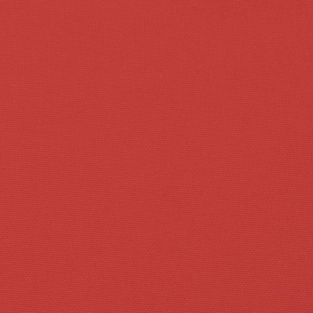 vidaXL Pallet Cushion Red 50x50x12 cm Fabric