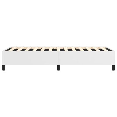 vidaXL Box Spring Bed Frame White 100x190 cm Twin Faux Leather