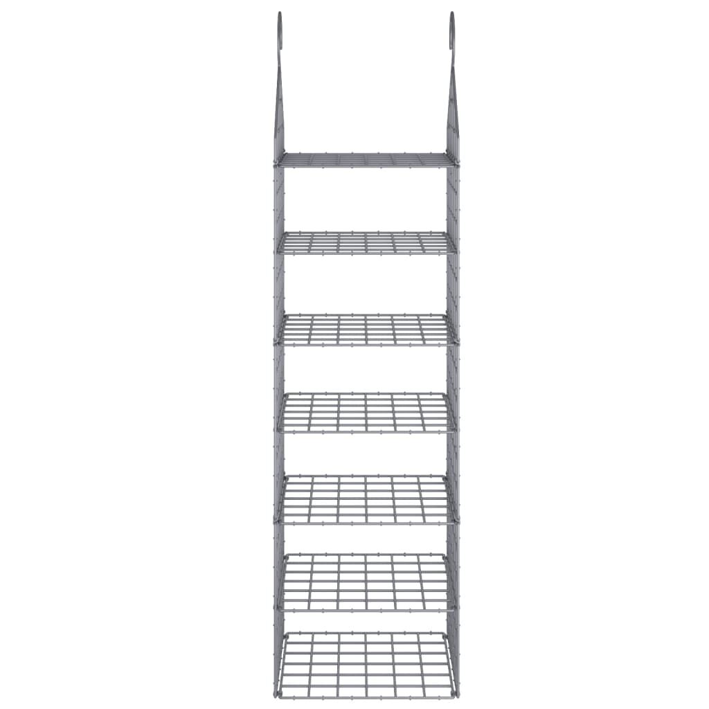 vidaXL Hanging Closet Organiser with 7 Shelves