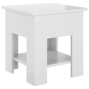 vidaXL Coffee Table High Gloss White 40x40x42 cm Engineered Wood