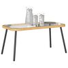 vidaXL Coffee Table Brown and Black 90 x 45 x 43 cm