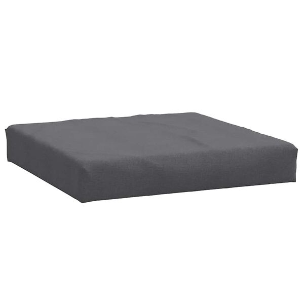 vidaXL Pallet Cushion Melange Anthracite 60x60x9.5 cm Fabric