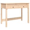 vidaXL Desk with Drawers 100x50x78 cm Solid Wood Pine