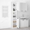vidaXL Bathroom Cabinet White 32x34x188.5 cm Engineered Wood