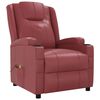 vidaXL Massage Chair Wine Red Faux Leather