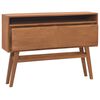 vidaXL Console Table 110x30x79 cm Solid Teak Wood