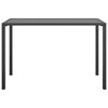 vidaXL Garden Dining Table Anthracite 110x54x70 cm Steel
