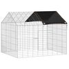 vidaXL Rabbit Cage Silver 100 x 78 x 78 cm Galvanised Steel