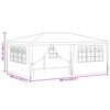 vidaXL Professional Party Tent with Side Walls 4x6 m Blue 90 g/m?