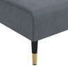 vidaXL Chaise Longue Dark Grey Velvet