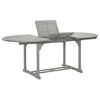 vidaXL Garden Table Grey 200x100x75 cm Solid Acacia Wood