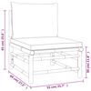vidaXL 9 Piece Garden Lounge Set with Taupe Cushions Bamboo