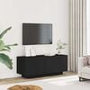 vidaXL TV Cabinet Black 100x35x40 cm Engineered Wood
