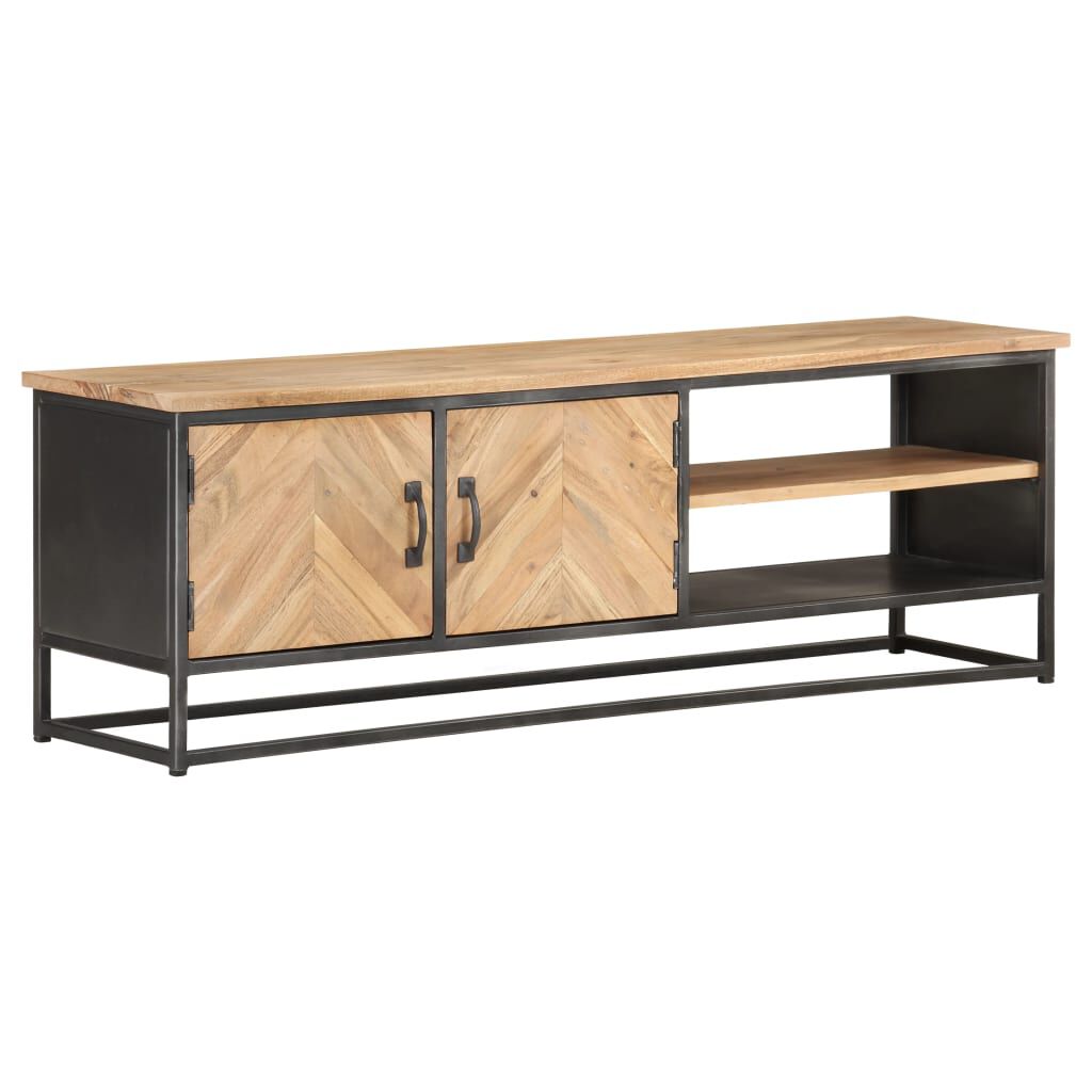 vidaXL TV Cabinet 120x30x40 cm Solid Acacia Wood